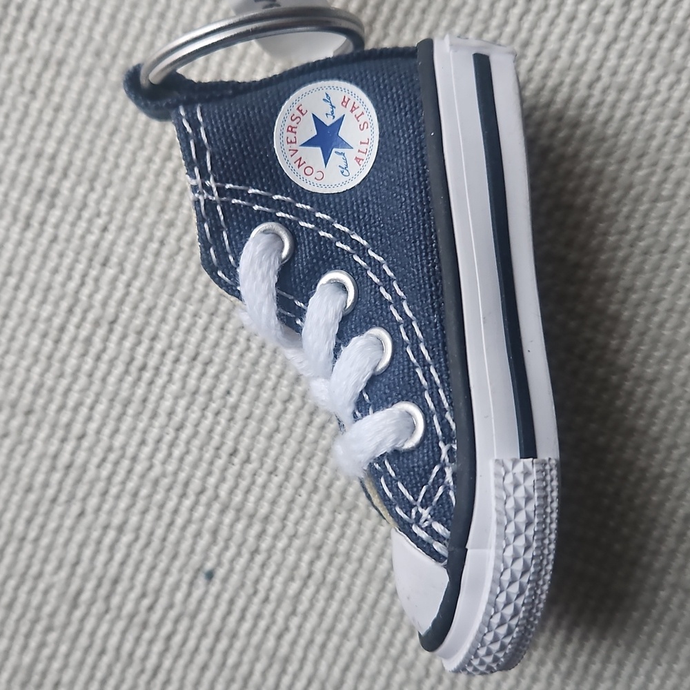 Converse Navy Blue Mini Sneaker Keychain - Picture 2 of 9